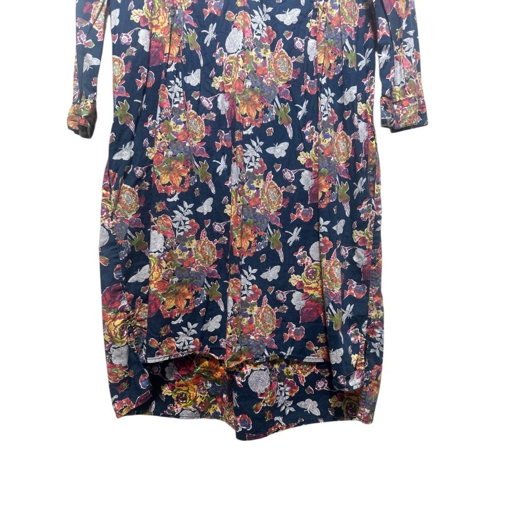 Trovata Birds of Paradise Lucca Shift Tunic Dress Women Medium Floral Boho Beach - Picture 9 of 16